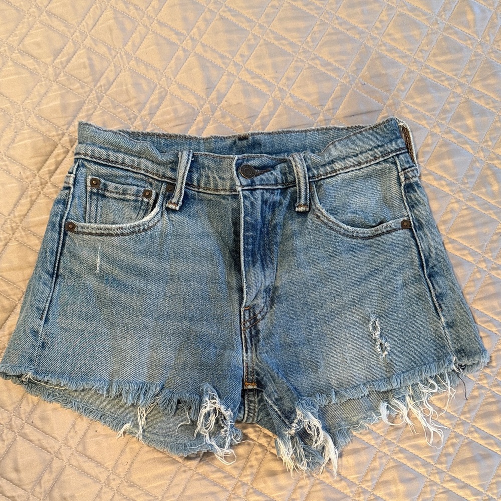 Levi’s 505c Frayed Hem Jean Shorts